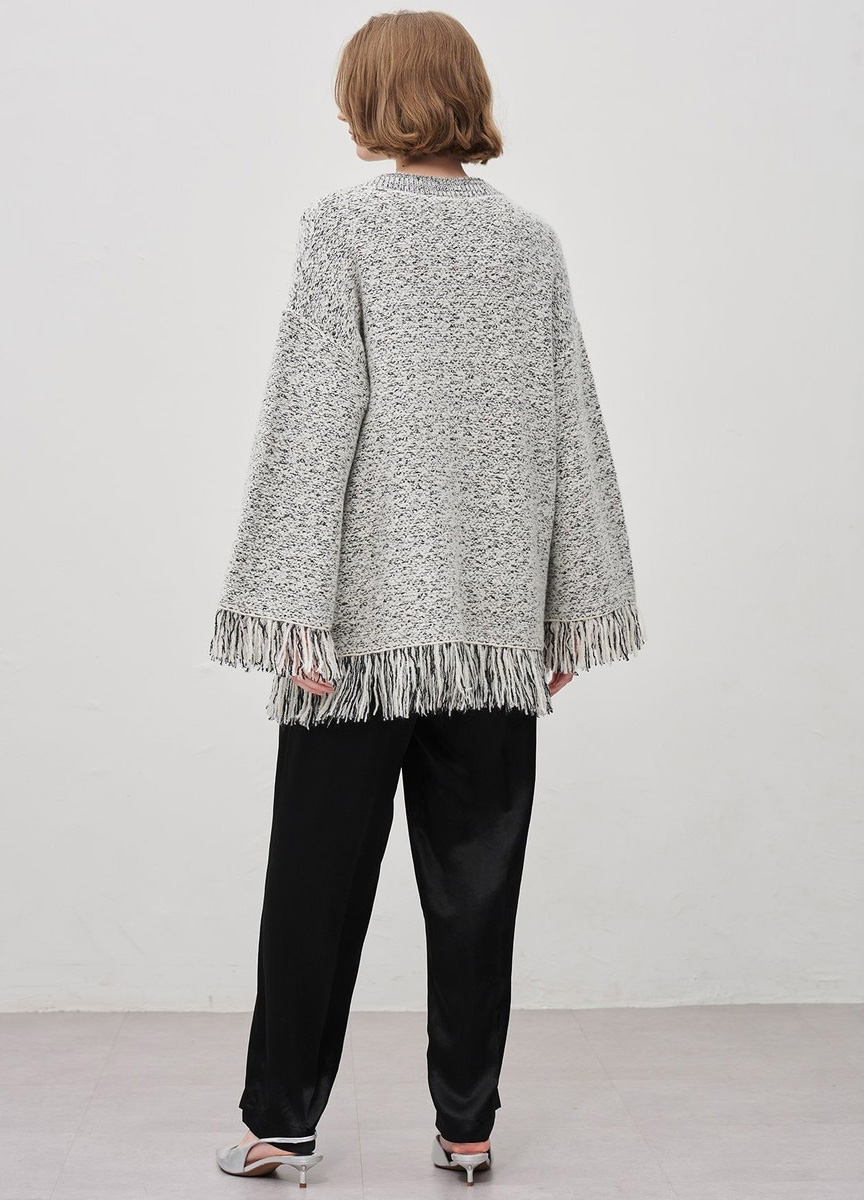 粗花呢針織外套